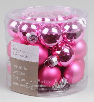 Набор шариков, розовыйй, 25мм*24шт