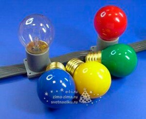 Лампа для Белт Лайт, 3 желтых LED лампы, 45 мм, Е27, 4 Вт Neon-Night фото 1
