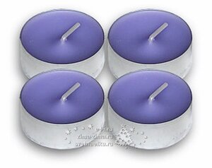 Набор ароматических чайных свечей Макси Лаванда, 6 см, 4 шт НСК фото 2