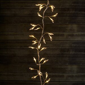 Светодиодная Ветка с листьями, 180 см, 48 теплых белых LED BEAUTY LED фото 2
