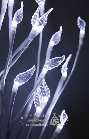 Светодиодная декоративная гирлянда Ледяные Листья 220*35 см, 480 холодных белых LED ламп, IP44 BEAUTY LED фото 3