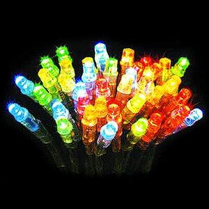 Светодиодная гирлянда на батарейках 120 разноцветных LED ламп 12 м, черный ПВХ, контроллер, IP44 Snowhouse фото 2