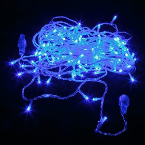 Светодиодная гирлянда 120 синих LED ламп 12 м, прозрачный ПВХ, соединяемая, IP44 Snowhouse фото 2