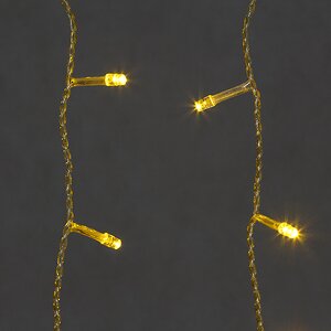 Светодиодный Занавес 1.5*2.2 м, 544 желтых LED ламп, прозрачный ПВХ, соединяемый, IP20 Snowhouse фото 2