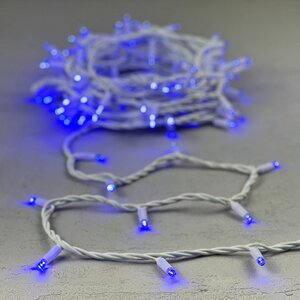Уличная гирлянда Legoled 100 синих LED, 10 м, белый КАУЧУК, соединяемая, IP65 BEAUTY LED фото 1
