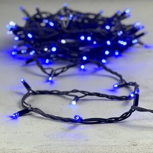 Уличная гирлянда Legoled 100 синих LED, холодное мерцание, 10 м, черный КАУЧУК, соединяемая, IP65 BEAUTY LED фото 2