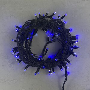 Уличная гирлянда Legoled 100 синих LED, холодное мерцание, 10 м, черный КАУЧУК, соединяемая, IP65 BEAUTY LED фото 5