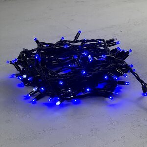 Уличная гирлянда Legoled 100 синих LED, холодное мерцание, 10 м, черный КАУЧУК, соединяемая, IP65 BEAUTY LED фото 3