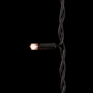 Светодиодная бахрома Legoled 3.2*0.9 м, 168 экстра теплых LED, холодное мерцание, черный КАУЧУК, соединяемая, IP54 BEAUTY LED фото 5