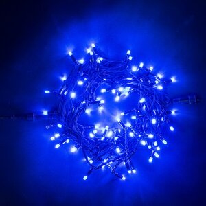 Уличная гирлянда Legoled 75 синих LED ламп 10 м, мерцание 100%, черный КАУЧУК, соединяемая, IP44 BEAUTY LED фото 8