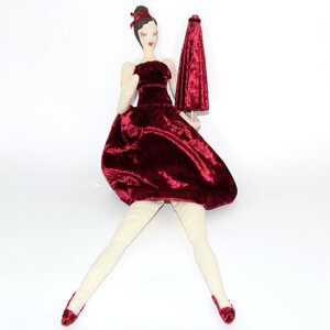Декоративная Фигура Леди Фонтейн - Королева Джаза 45 см Due Esse Christmas фото 2