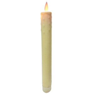 Столовая светодиодная свеча с имитацией пламени 22 см кремовая на батарейках Peha фото 4