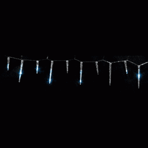 Гирлянда для дома Тающие Сосульки Каскад 10 шт, 100 синих LED ламп, прозрачный ПВХ, 1.8 м, IP20 Snowhouse фото 5