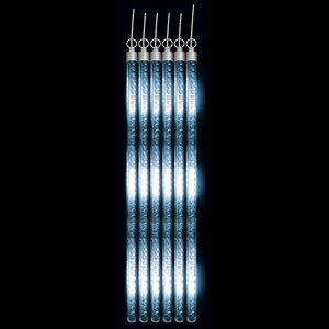 Светодиодная гирлянда Тающие Сосульки 6*0.46 м, 120 холодных белых LED ламп, прозрачный ПВХ, 5 м, IP44 Snowhouse фото 1