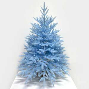 Настольная елка в мешочке Голубая 70 см, ЛИТАЯ 100% Max Christmas фото 1