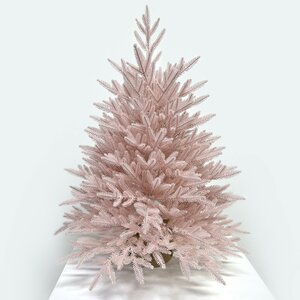 Настольная елка в мешочке Розовая 90 см, ЛИТАЯ 100% Max Christmas фото 1
