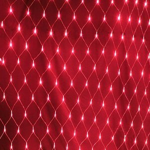 Гирлянда Сетка 1.5*1 м, 144 красных LED ламп, прозрачный ПВХ, уличная, соединяемая, IP44 Snowhouse фото 1