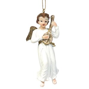 Елочное украшение Ангел с Домрой 10 см, подвеска Goodwill фото 1