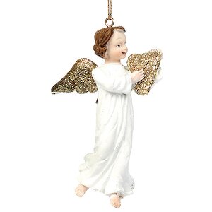 Елочное украшение Ангел с Лирой, 10 см, подвеска Goodwill фото 1