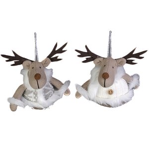 Елочная игрушка "Северный олень в скандинавском стиле", 15 см, подвеска Holiday Classics фото 1