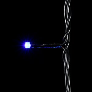 Светодиодная гирлянда 24V Quality Light 100 синих LED ламп 10 м, черный ПВХ, соединяемая, IP44 BEAUTY LED фото 7