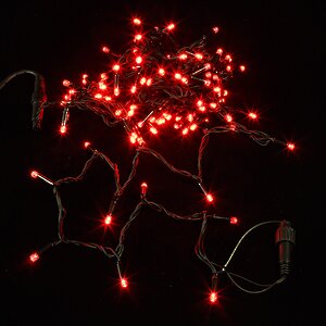 Гирлянда светодиодная Super Rubber 120 красных LED, 12 м, черный каучук, соединяемая, IP44 Snowhouse фото 1