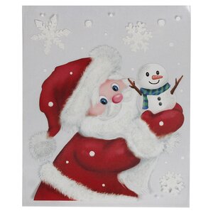 Новогодняя наклейка на окно Merry Christmas - The Snowman King 29*35 см Peha фото 1