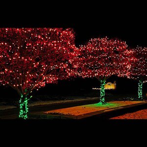 Гирлянды на дерево Клип Лайт Legoled 100 м, 750 красных LED, черный КАУЧУК, IP54 BEAUTY LED фото 1