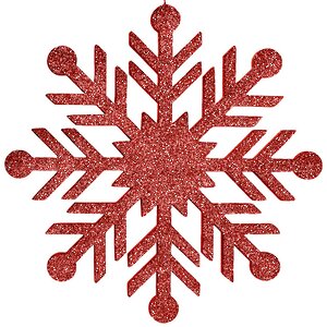 Снежинка Резная 60 см красная, пеноплекс МанузинЪ фото 1