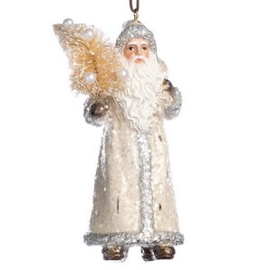 Елочная игрушка Мистер Санта-Клаус с елочкой 14 см, подвеска Goodwill фото 1