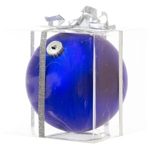 Пластиковый шар 15 см синий матовый, Snowhouse Snowhouse фото 1