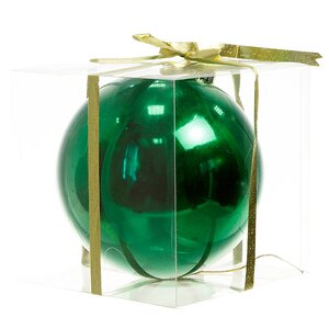 Пластиковый шар 15 см зеленый глянцевый, Snowhouse Snowhouse фото 1