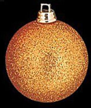 Пластиковый глянцевый шар 6 см темно-золотой Holiday Classics фото 1
