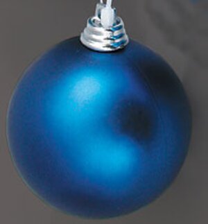 Пластиковый матовый шар ЭЛИТ 6 см синий Holiday Classics фото 1