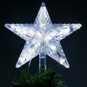 Звезда на елку Марвен 22 см, 21 теплых/холодных белых LED ламп, пульт управления, IP20 Snowhouse фото 5