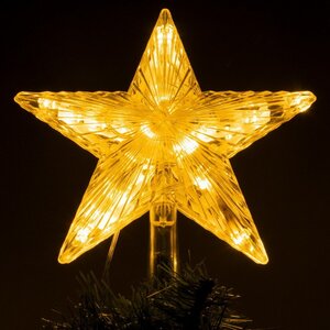 Звезда на елку Марвен 22 см, 21 теплых/холодных белых LED ламп, пульт управления, IP20 Snowhouse фото 6