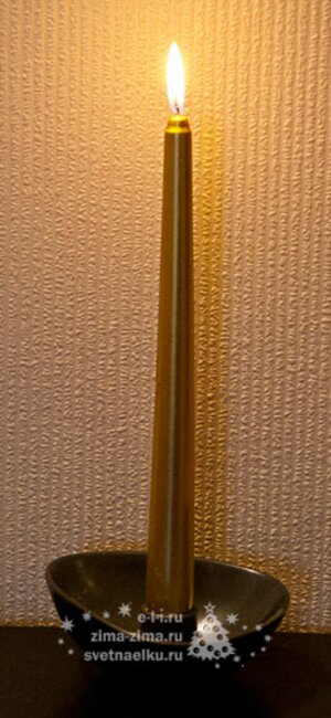 Свеча античная, 24.5*2.3 см, 4 шт, золото НСК фото 2