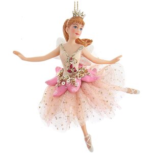 Елочная игрушка Фея Лаура учится балету 13 см, подвеска Kurts Adler фото 1