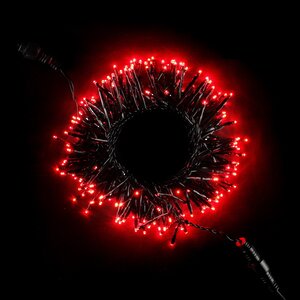 Светодиодная гирлянда Млечный путь - Cluster Lights 2.4 м, 192 красных MINILED ламп, черный ПВХ BEAUTY LED фото 2