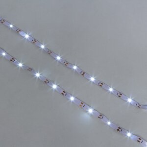Светодиодная лента Ledstrip на батарейках 1 м, 30 холодных белых LED ламп, на липучке, IP20 Koopman фото 2
