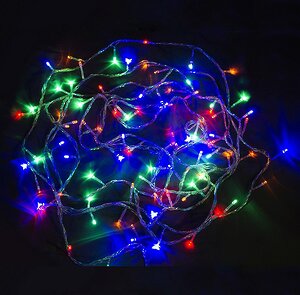 Электрогирлянда для дома 180 разноцветных LED ламп 16 м, прозрачный ПВХ, контроллер Holiday Classics фото 1