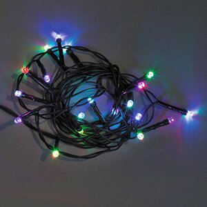 Электрогирлянда для дома 30 RGB LED ламп 4.5 м, зеленый ПВХ, IP20 Holiday Classics фото 1