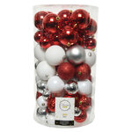 Набор пластиковых шаров Viva Grande: Зимняя ягода 4-8 см, 100 шт