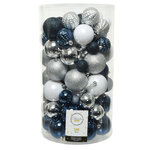Набор пластиковых шаров Viva Grande: Полярная Ночь 4-8 см, 100 шт