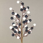 Декоративная ветка с ягодами Эннис: Полярная Ночь 60 см