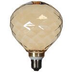 Стеклянная ретро лампа Алмазная карамель Е27 13 см