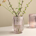 Стеклянная ваза Rozemari 12 см пудрово-розовая