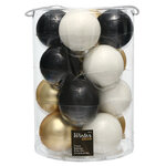 Коллекция стеклянных шаров Gala de Cannes 8 см, 16 шт