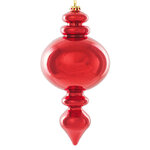 Елочная игрушка Сосулька Allegro 30 см красная, подвеска