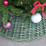 Плетеная корзина для елки Джамберто 65*26 см зеленая